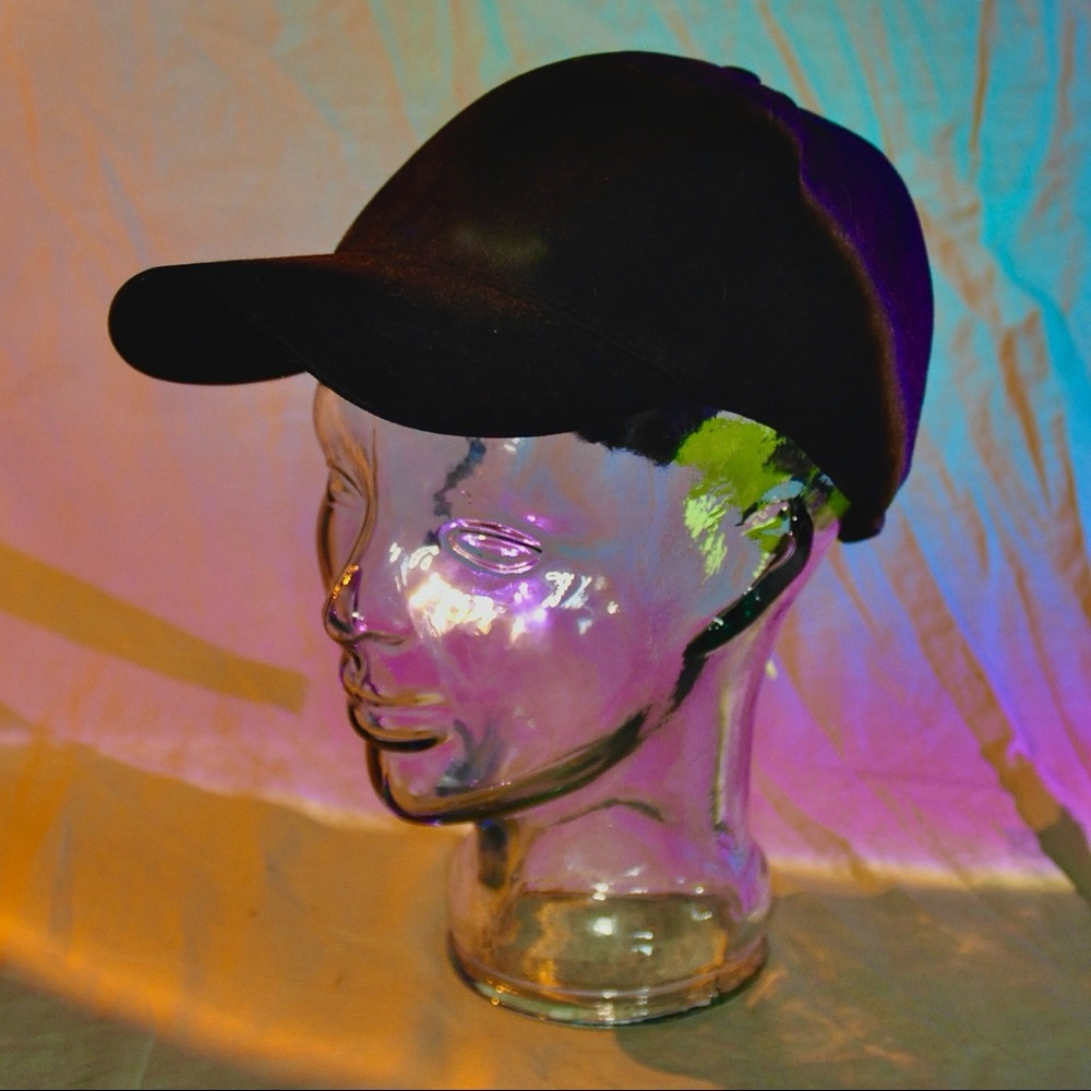 Hard Front Zara Black Hat with Neon Strap